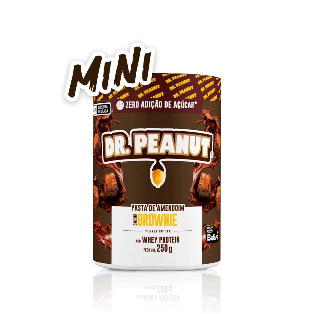 Pasta de Amendoim Sabor Brownie com Whey Protein