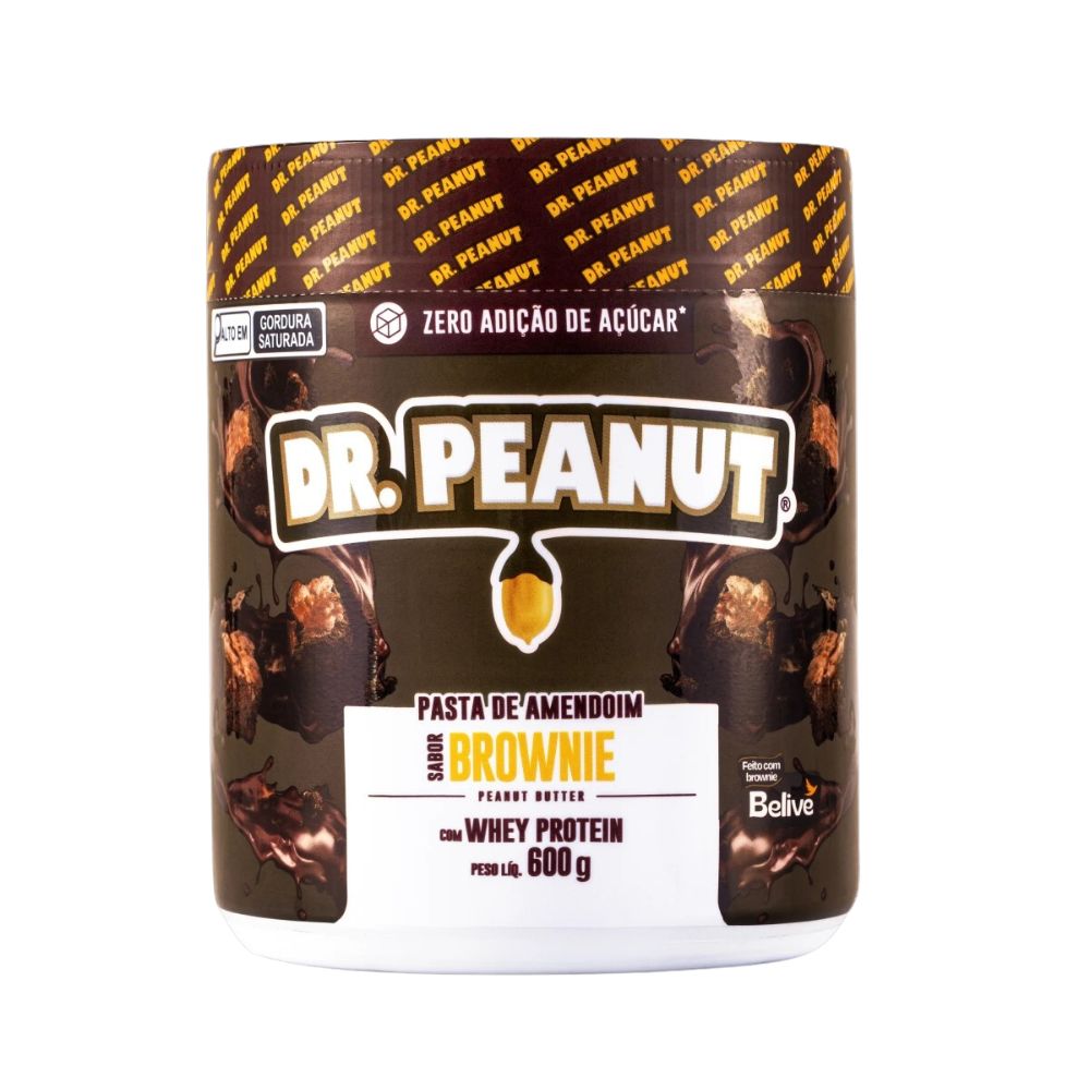 Pasta de Amendoim Sabor Brownie com Whey Protein