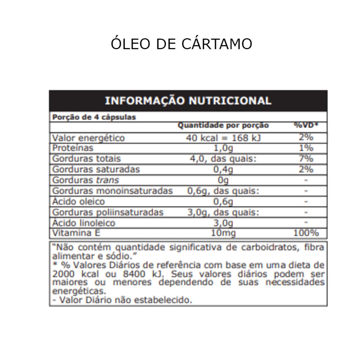 Óleo De Cártamo 120 Caps - Probiótica