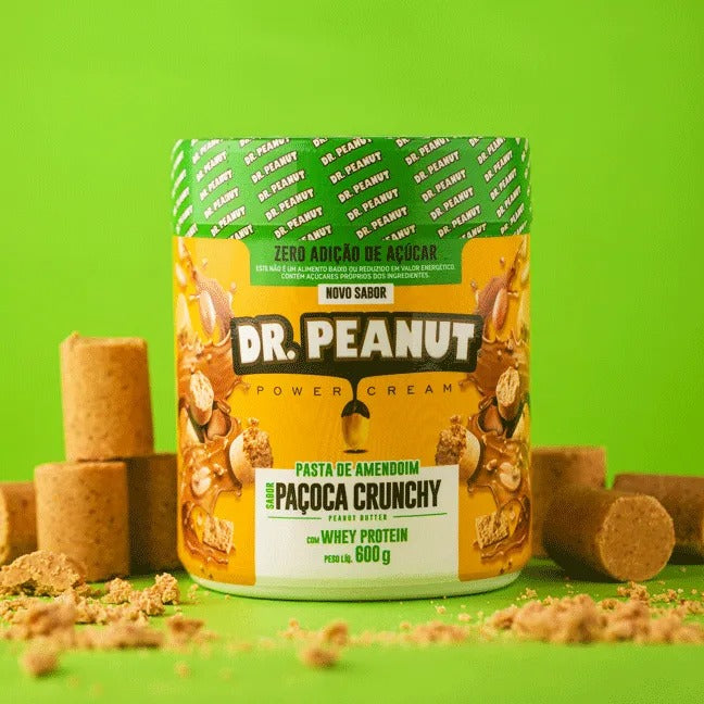 Pasta de Amendoim Dr.Peanut Sabor Paçoca com Whey Protein Binshape –