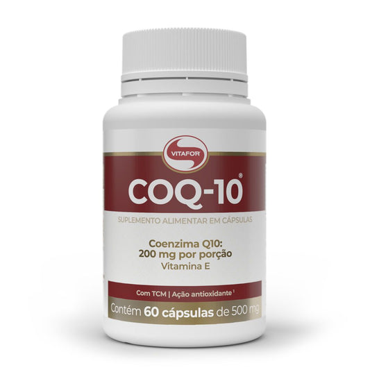 Coenzima Q10 - 60 capsulas (200mg p/ porção) - Vitafor