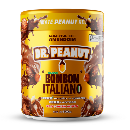 Pasta de Amendoim Sabor Bombom Italiano com Whey Protein Binshape