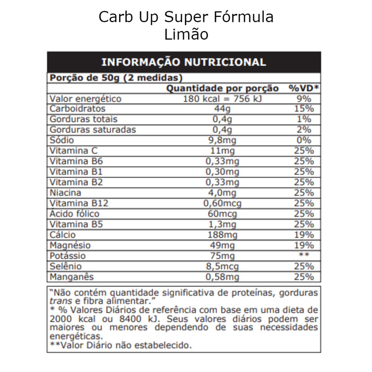 Carb Up Súper Fórmula 800g - Probiótico