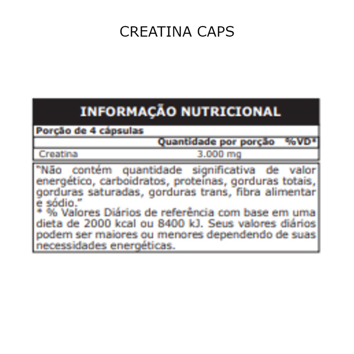 Creatina Caps - 180 capsulas - Probiótica