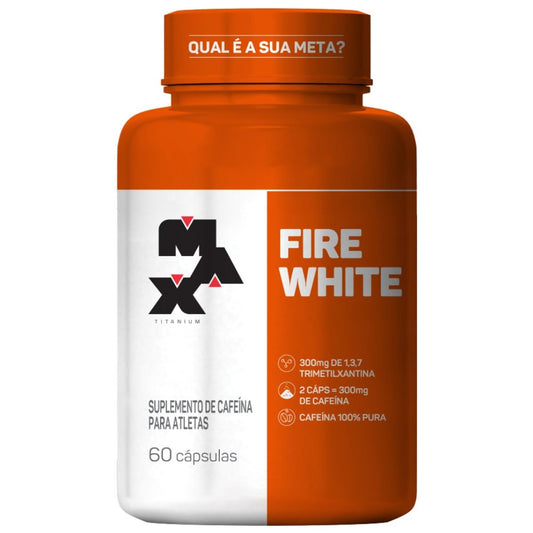 Cafeína Fire White 300 mg - 60 Cápsulas - Max Titanium