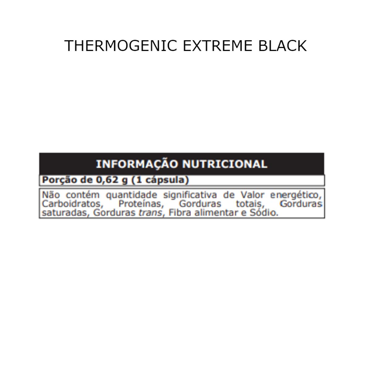 Thermogenic Extreme Black 120 Caps - Probiótica