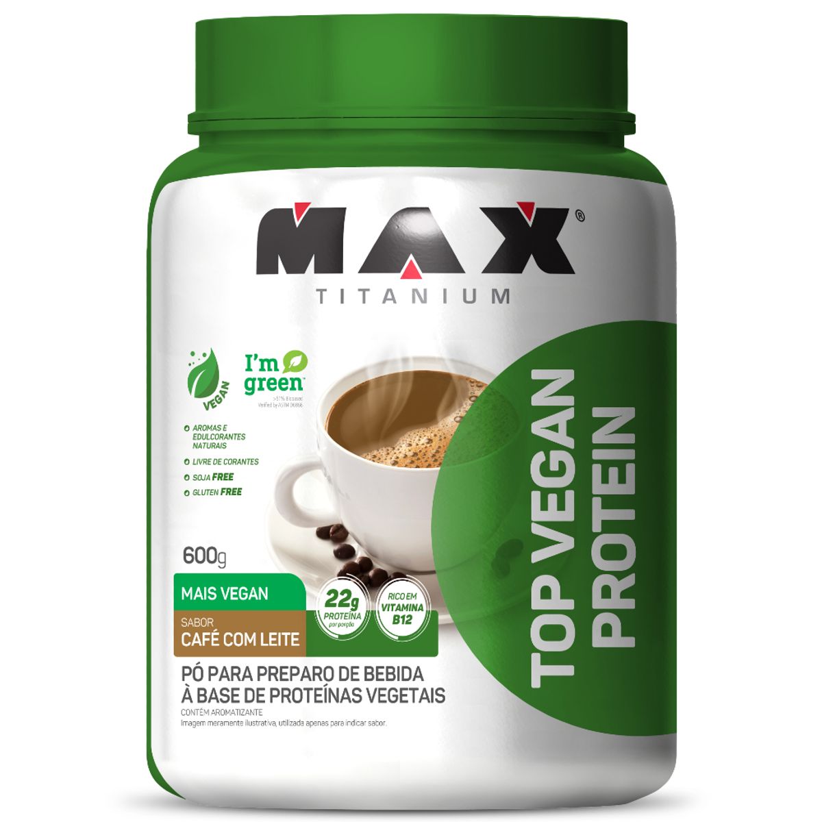 Top Proteína Vegana 600g - Max Titanium